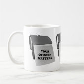 Ihre Meinung zählt Kaffeetasse (Links)