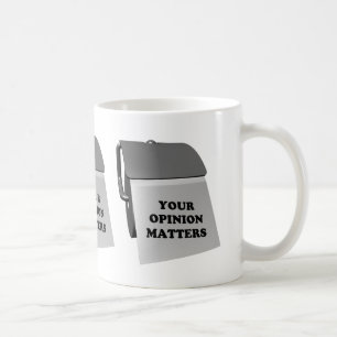 Ihre Meinung zählt Kaffeetasse