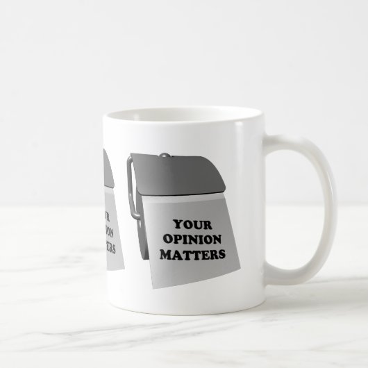 Ihre Meinung zählt Kaffeetasse (Rechts)