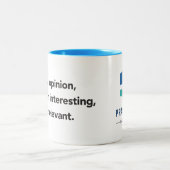 Ihre Meinung zweifarbige Tasse (Mittel)