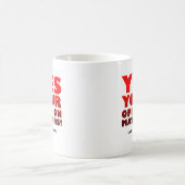 Ihre Meinungs-lustige Tasse (Mittel)