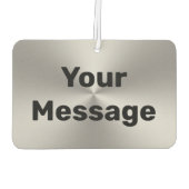 Ihre Meldung Silber gestreift Metall aussehen schw Autolufterfrischer (Rückseite)