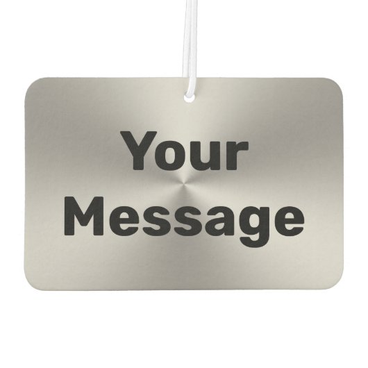 Ihre Meldung Silber gestreift Metall aussehen schw Autolufterfrischer (Rückseite)