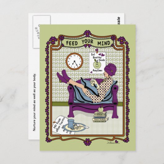 IHRE MIND_A_POSTCARD gefüttert Postkarte (Vorne/Hinten)