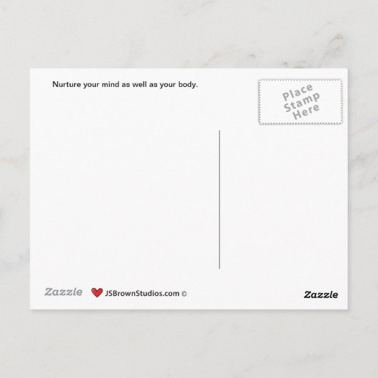 IHRE MIND_B_ POSTCARD gefüttert Postkarte (Rückseite)