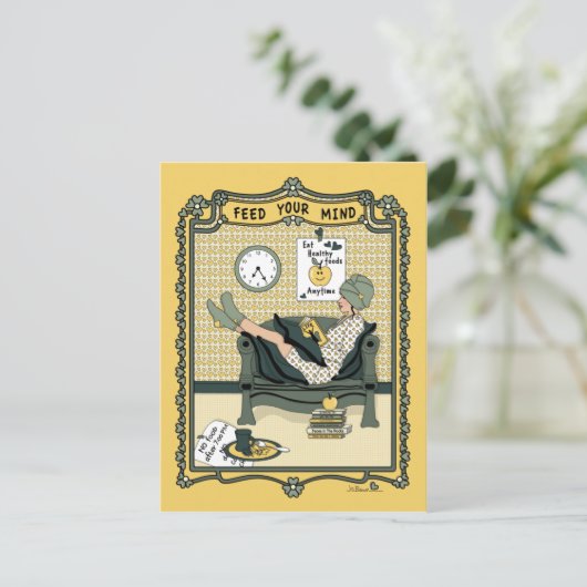 IHRE MIND_C_ POSTCARD gefüttert Postkarte (Stehend Vorderseite)