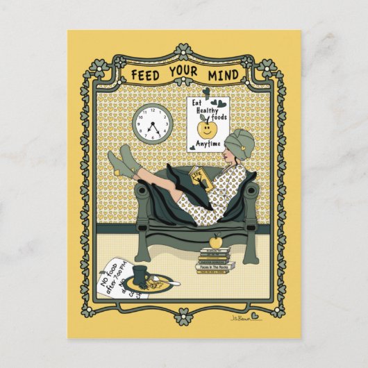 IHRE MIND_C_ POSTCARD gefüttert Postkarte (Vorderseite)