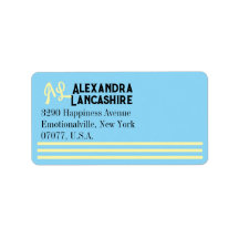 Ihre Mit Monogramm Labels - mehrfarbig