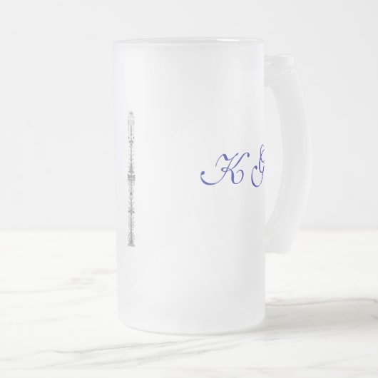 Ihre mit Monogramm Tasse (VorderseiteRechts)