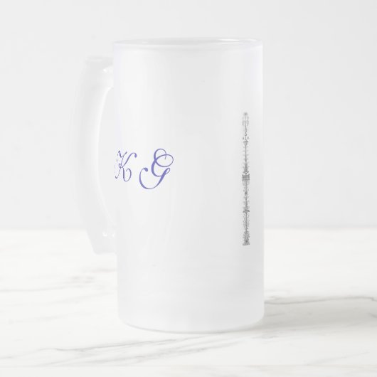 Ihre mit Monogramm Tasse (Vorderseite Links)