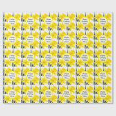 Ihre Mitteilung mit gelber Narzissen-Narzisse Geschenkpapier (Flach)