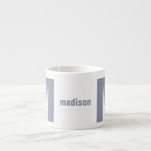 IHRE Monogramm & Name Espresso-Tasse Espressotasse (Vorderseite)