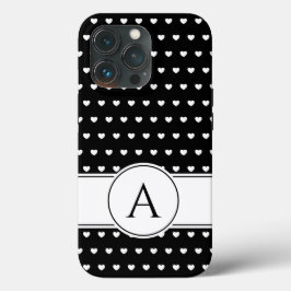Ihre Monogramm stilvoll schwarz-weiß Case-Mate iPhone Hülle