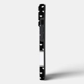 Ihre Monogramm stilvoll schwarz-weiß  Case-Mate iPhone Hülle (Rückseite / Links)