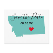 Ihre Montana-Karte für Farben Save the Date Form