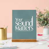 Ihre Musik ist wichtig Acrylschild (Hochzeit)