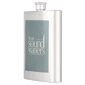 Ihre Musik ist wichtig Flachmann (Links)