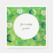 Ihre Nachricht Äpfel Serviette (Vorderseite)