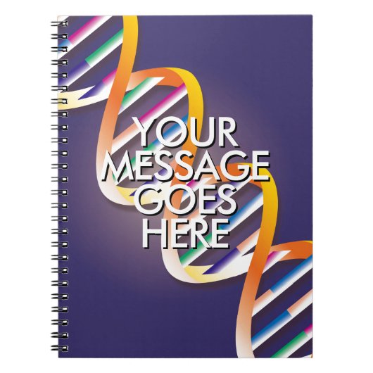 IHRE NACHRICHT-DNA-Wissenschaft Notizblock (Vorderseite)