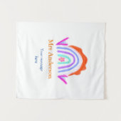 Ihre Nachricht E fügen Sie Text Name Regenbogenleh Wandteppich (Vorderseite (Horizontal))