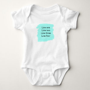 Ihre Nachricht hier fügen Sie Text Name monogramm Baby Strampler