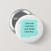 Ihre Nachricht hier fügen Sie Text Name monogramm Button (Vorne & Hinten)