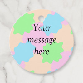 Ihre Nachricht hier fügen Textname boho bunten Ros Geschenkanhänger