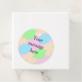 Ihre Nachricht hier fügen Textname boho bunten Ros Geschenkanhänger (Beispiel)