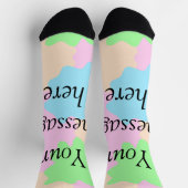 Ihre Nachricht hier fügen Textname boho bunten Ros Socken (Oben)