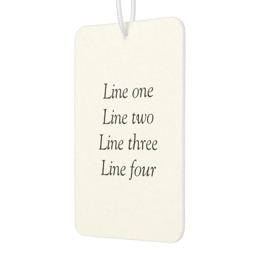 Ihre Nachricht hier fügt Textname Monogramm Bild q Autolufterfrischer (Links)