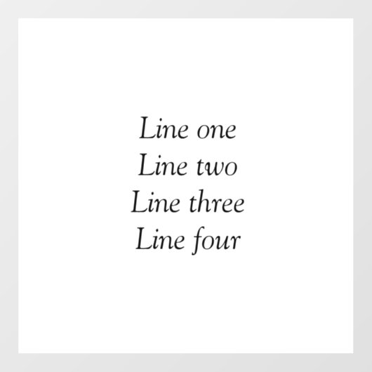 Ihre Nachricht hier fügt Textname Monogramm Bild q Fensteraufkleber (Blatt)