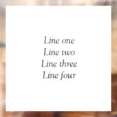 Ihre Nachricht hier fügt Textname Monogramm Bild q Fensteraufkleber (Blatt 2)