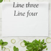 Ihre Nachricht hier fügt Textname Monogramm Bild q Geschirrtuch (Gefaltet)