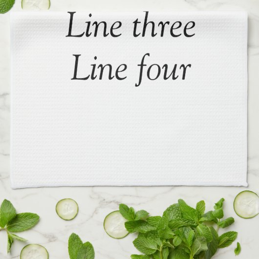 Ihre Nachricht hier fügt Textname Monogramm Bild q Geschirrtuch (Gefaltet)