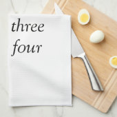 Ihre Nachricht hier fügt Textname Monogramm Bild q Geschirrtuch (Viertel Falte)