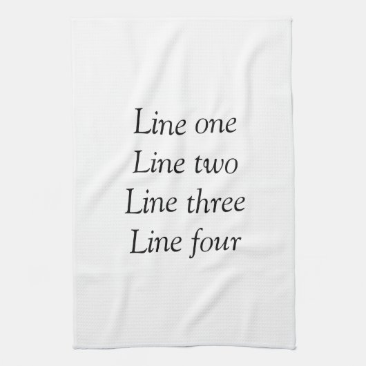 Ihre Nachricht hier fügt Textname Monogramm Bild q Geschirrtuch (Vertikal)