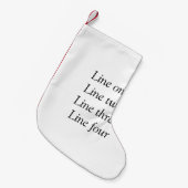 Ihre Nachricht hier fügt Textname Monogramm Bild q Kleiner Weihnachtsstrumpf (Vorderansicht (hängend))