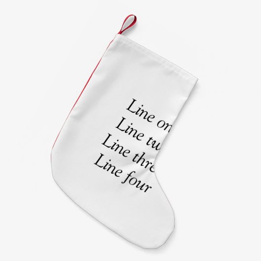 Ihre Nachricht hier fügt Textname Monogramm Bild q Kleiner Weihnachtsstrumpf (Vorderansicht (hängend))