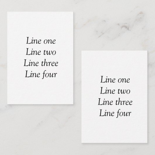 Ihre Nachricht hier fügt Textname Monogramm Bild q Mitteilungskarte (Vorne/Hinten)