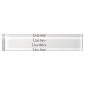 Ihre Nachricht hier fügt Textname Monogramm Bild q Namensplakette (Vorderseite)