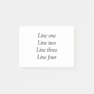 Ihre Nachricht hier fügt Textname Monogramm Bild q Post-it Klebezettel