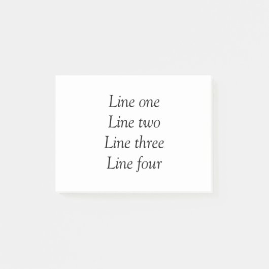 Ihre Nachricht hier fügt Textname Monogramm Bild q Post-it Klebezettel (Vorderseite)