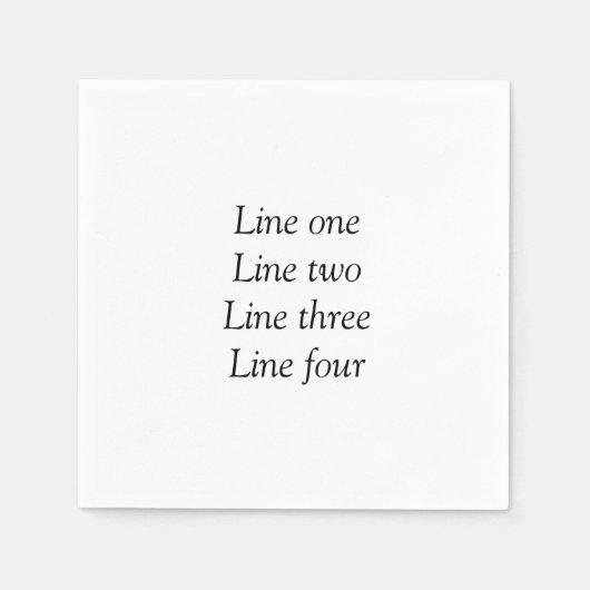 Ihre Nachricht hier fügt Textname Monogramm Bild q Serviette (Vorderseite)