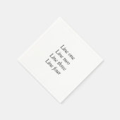 Ihre Nachricht hier fügt Textname Monogramm Bild q Serviette (Ecke)