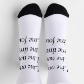 Ihre Nachricht hier fügt Textname Monogramm Bild q Socken (Oben)