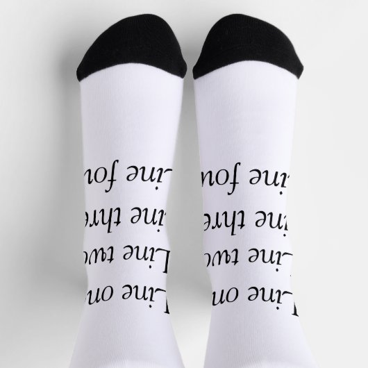 Ihre Nachricht hier fügt Textname Monogramm Bild q Socken (Oben)