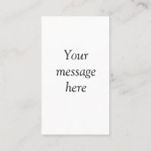 Ihre Nachricht hier fügt Textname Monogramm Bild q Visitenkarte (Rückseite)