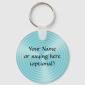 Ihre Nachricht hier in blau - Schlüsselanhänger (Vorderseite)