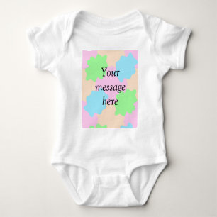 Ihre Nachricht hier Text hinzufügen Name Boho farb Baby Strampler