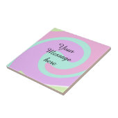 Ihre Nachricht hier Textname Monogramm rosa Pastel Fliese (Seite)